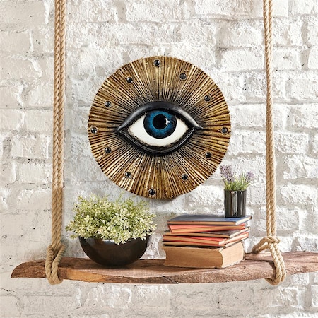Design Toscano All Seeing Eye Awakened Spiritual Consciousness Wall Sculpture QL70075